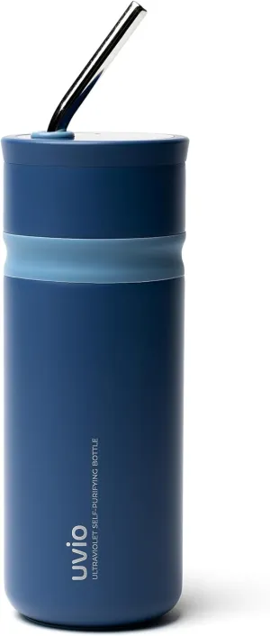 Uvio Straw Bottle (Picasso Blue)
