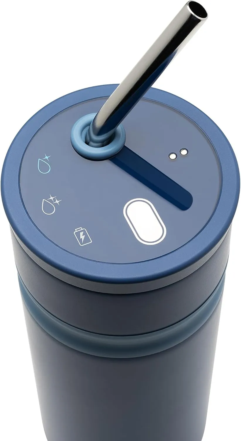 Uvio Straw Bottle (Picasso Blue)