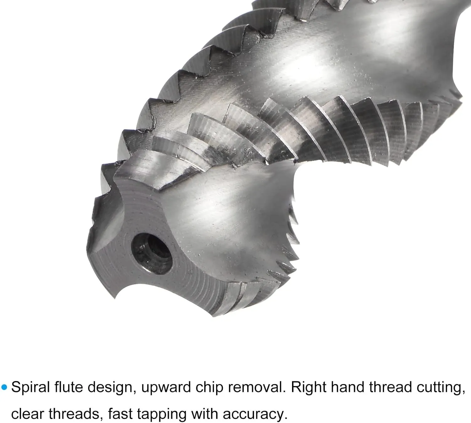 uxcell Spiral Flute Taps, 5/8-11 UNC 2B High Speed Steel (HSS) Uncoated Machine Thread Milling Threading Screw Tap 3 Flutes Tapping Tool