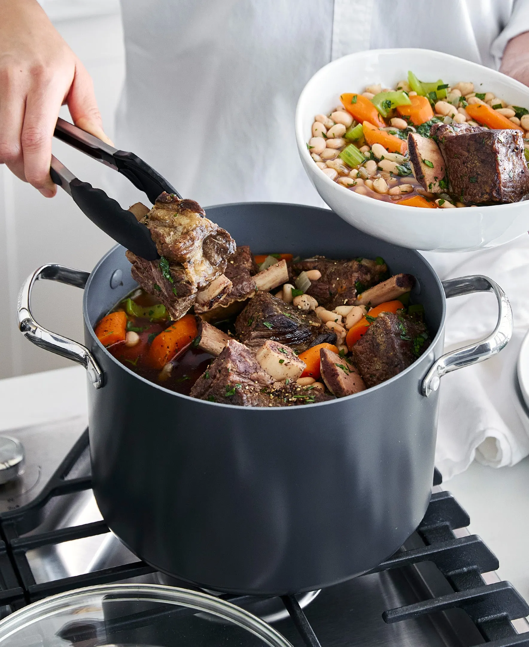 Valencia Pro Nonstick, Ceramic Stockpot with Lid, 8qt