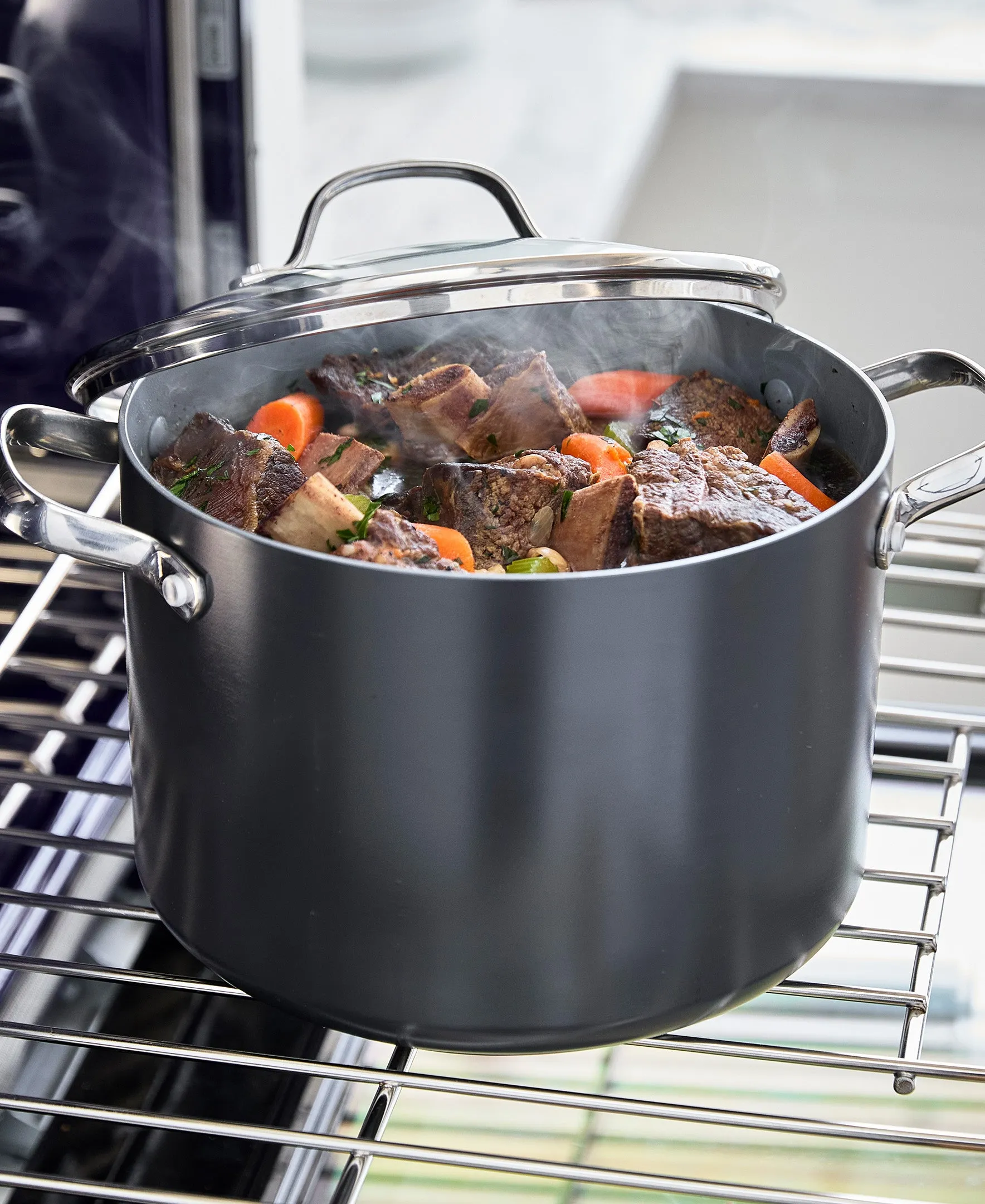 Valencia Pro Nonstick, Ceramic Stockpot with Lid, 8qt