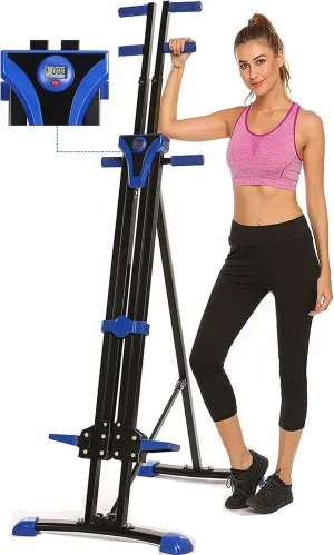 Vertical Climber Exercise Machine, Upgraded Folding Stair Climber Machine with 5-Level Resistance Training, 350LB Home Gym Climbing Stepper for Full Body Workout