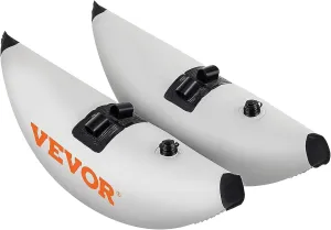 VEVOR Kayak Stabilizers, 2 PCS, PVC Inflatable Kayak Outrigger Float with Sidekick Arms Rod, Standing Float Stabilizer System Kit for Kayaks, Canoes, Fishing Boats