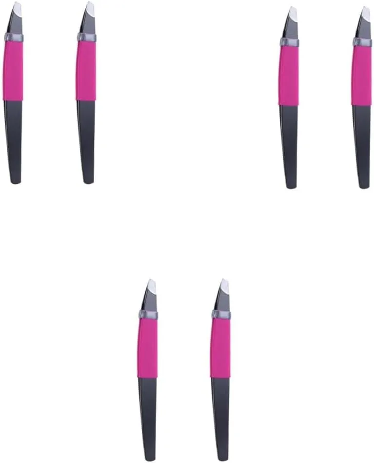 VICASKY 3sets 2pcs Eyebrow Shaping Tool Durable Stainless Steel Eyebrow Clips for Precision Grooming Hair Removal for Makeup Enthusiasts 2pcs*3