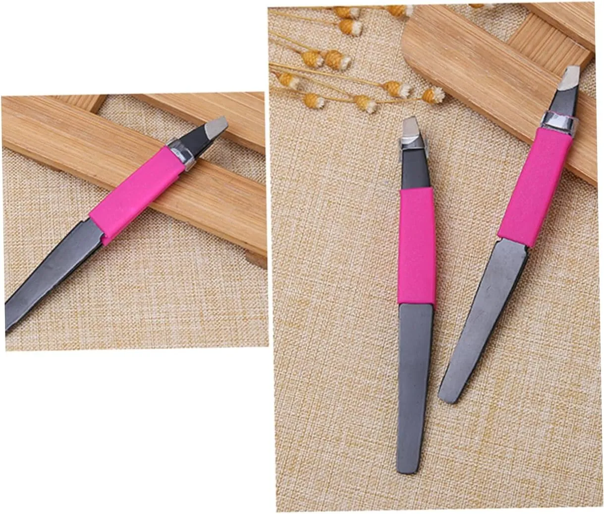 VICASKY 3sets 2pcs Eyebrow Shaping Tool Durable Stainless Steel Eyebrow Clips for Precision Grooming Hair Removal for Makeup Enthusiasts 2pcs*3