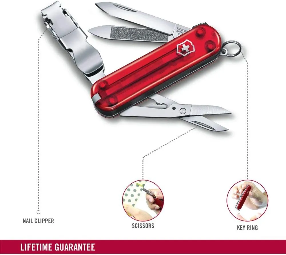 Victorinox 0.6463.T2 Folding Pocket Knife Nail Clip 580
