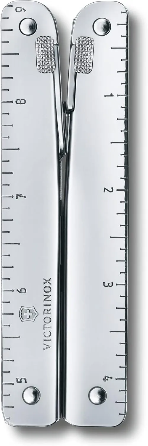 Victorinox Swiss Tool Swiss Army Knife, 24 Function Swiss Made Multi-Tool with Needle-Nose Pliers, Wire Cutters and Large Blade - Silver