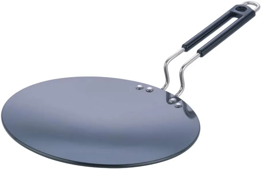 Vinod Cookware Hard Anodized Tawa, Black, 26.5 cm