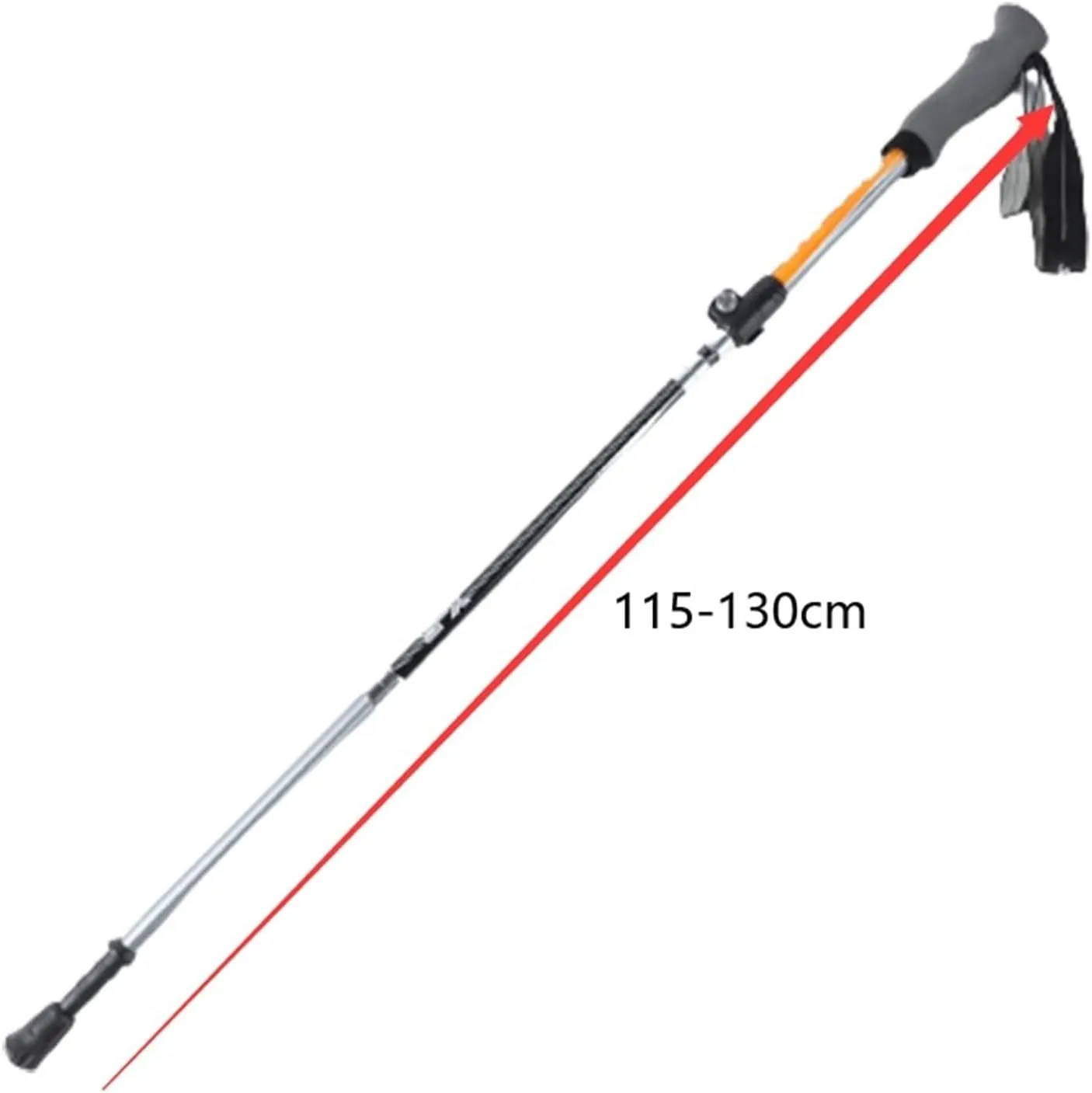 Walking Stick Hiking Poles Adjustable Trekking Poles Hiking Walking Sticks Ultralight Aluminum Alloy for Backpacking Hiking Gear Trekking Poles, 115-130cm