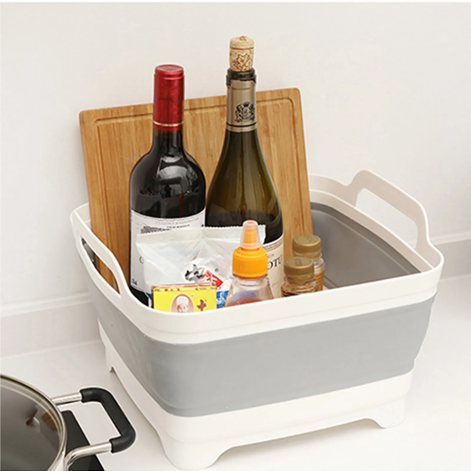 Wash Veggies Seamless integration 2x Basket Strainer Summer event Fruit Colander Foldable Storage Collapsible