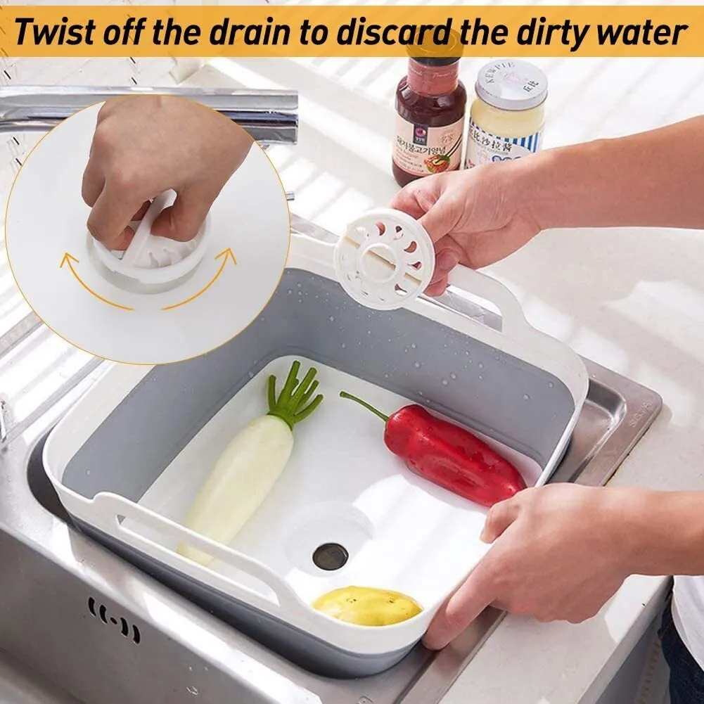 Wash Veggies Seamless integration 2x Basket Strainer Summer event Fruit Colander Foldable Storage Collapsible