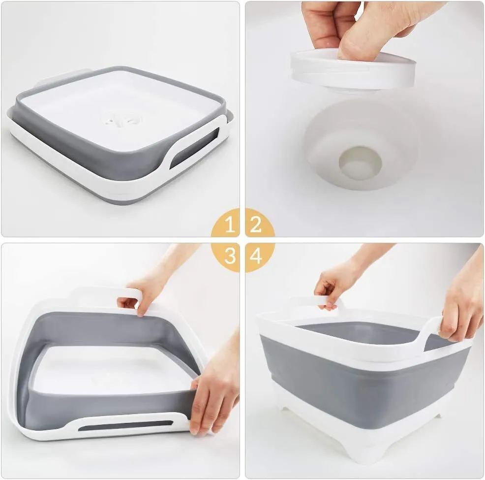 Wash Veggies Seamless integration 2x Basket Strainer Summer event Fruit Colander Foldable Storage Collapsible
