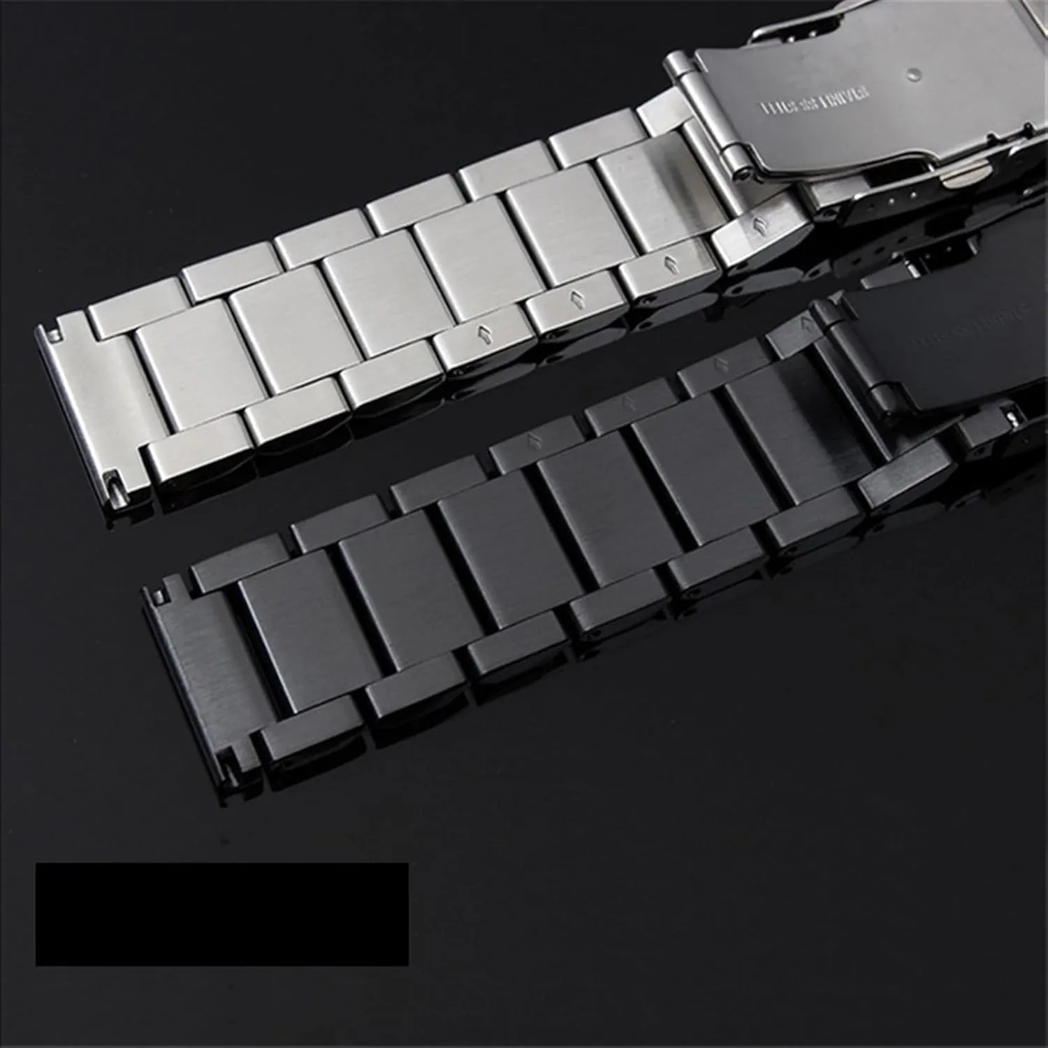 Watch Band 18mm 20mm 22mm 24mm Strap Double Insurance Replacement Metal Watch Strap Solid Stainless Steel Watchband Wristband