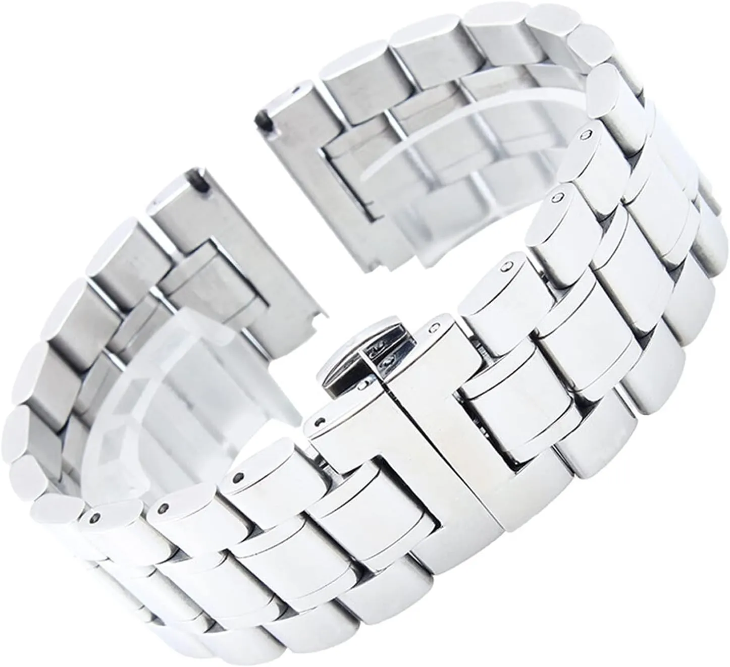 Watch Strap Metal Solid Stainless Steel Strap Compatible with 18MM -28mm Quick Release Men's Replacement Bracelet