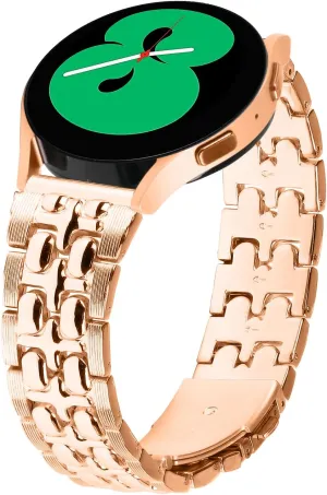 Watchband Compatible With Galaxy Watch 3 41mm Metal Bands, Breathable stainless steel smart wristband bracelet For Women Men For Galaxy Watch 42mm/Active/Gear S2