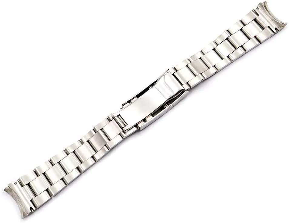 Watchband watch straps suitable for 20 21mm silver brushed 316l solid stainless steel watch band belt strap bracelets for gmt