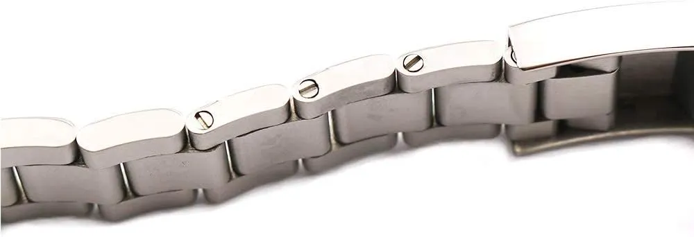 Watchband watch straps suitable for 20 21mm silver brushed 316l solid stainless steel watch band belt strap bracelets for gmt