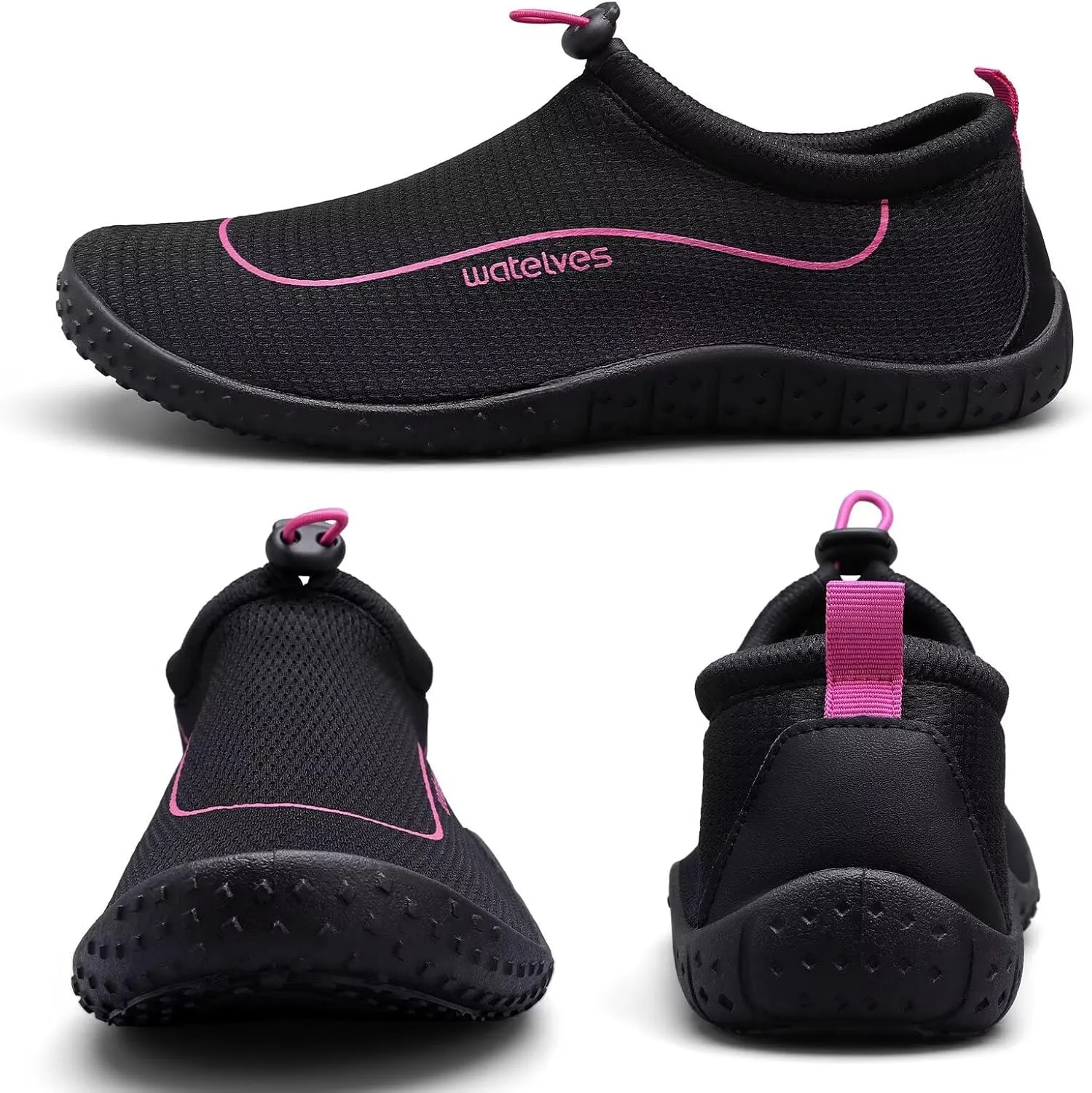 WateLves Water Shoes Womens Mens Multi-Purpose Barefoot Shoes Beach Swim Yoga Aqua Socks with Adjustable Buckle Thick Sole for Indoor Outdoor