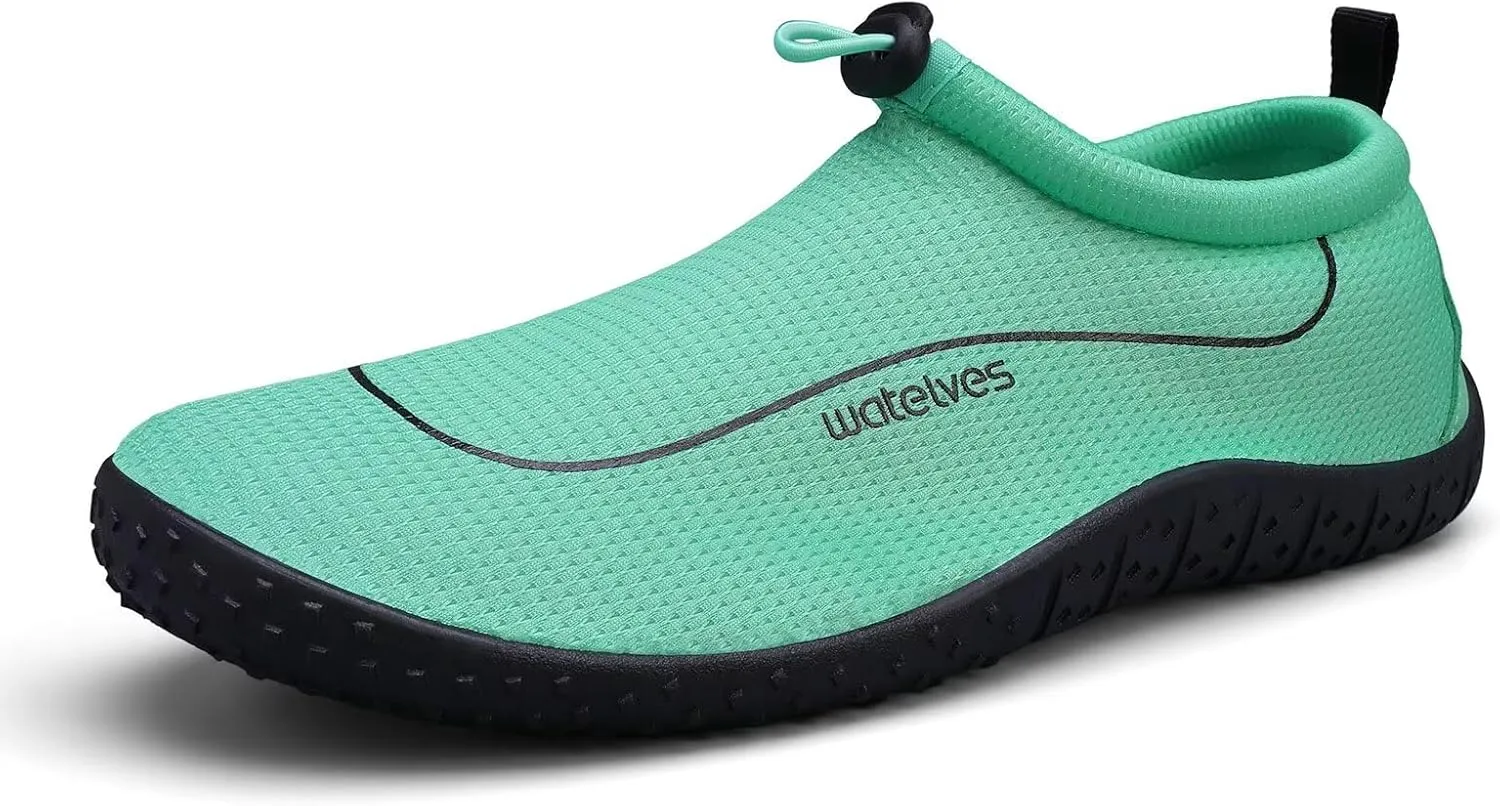 WateLves Water Shoes Womens Mens Multi-Purpose Barefoot Shoes Beach Swim Yoga Aqua Socks with Adjustable Buckle Thick Sole for Indoor Outdoor