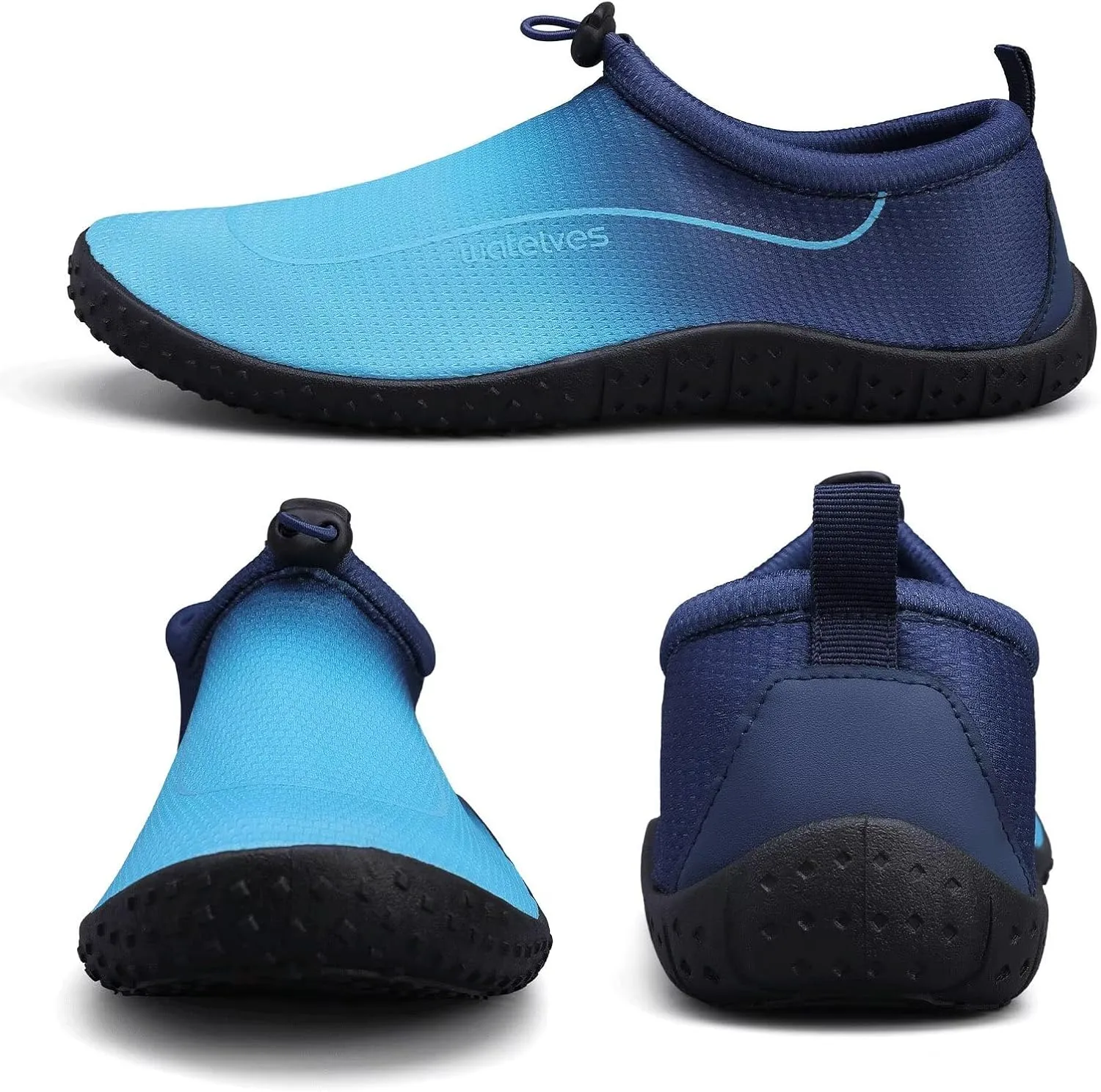 WateLves Water Shoes Womens Mens Multi-Purpose Barefoot Shoes Beach Swim Yoga Aqua Socks with Adjustable Buckle Thick Sole for Indoor Outdoor
