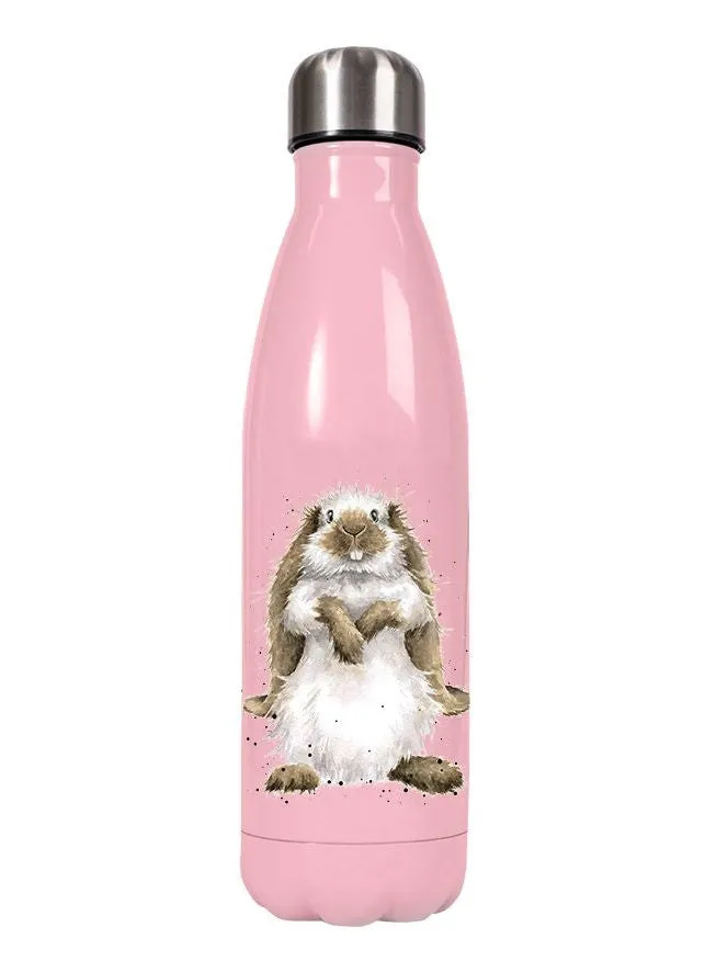 Water Bottle - WB007 - Piggy in the Middle Guinea Pig  Pink