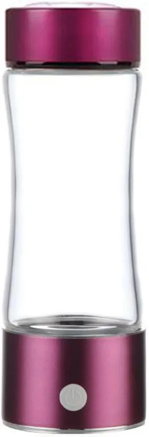 Water Purifiers, Hydrogen Water Bottle Portable Hydrogen Water Generator Ionizer USB Rechargeable with SPE and PEM Technology Make Hydrogen Content Up to 600-1600 PPB High Concentration ORP 380Ml