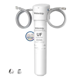 Waterdrop Under Sink Water Filter, Under Sink Water Filtration System, 2 Years or 16K Gallons, 0.01 Micron Ultra Filtration for Baçtёria Reduction, Reduces Lead, Chlorine