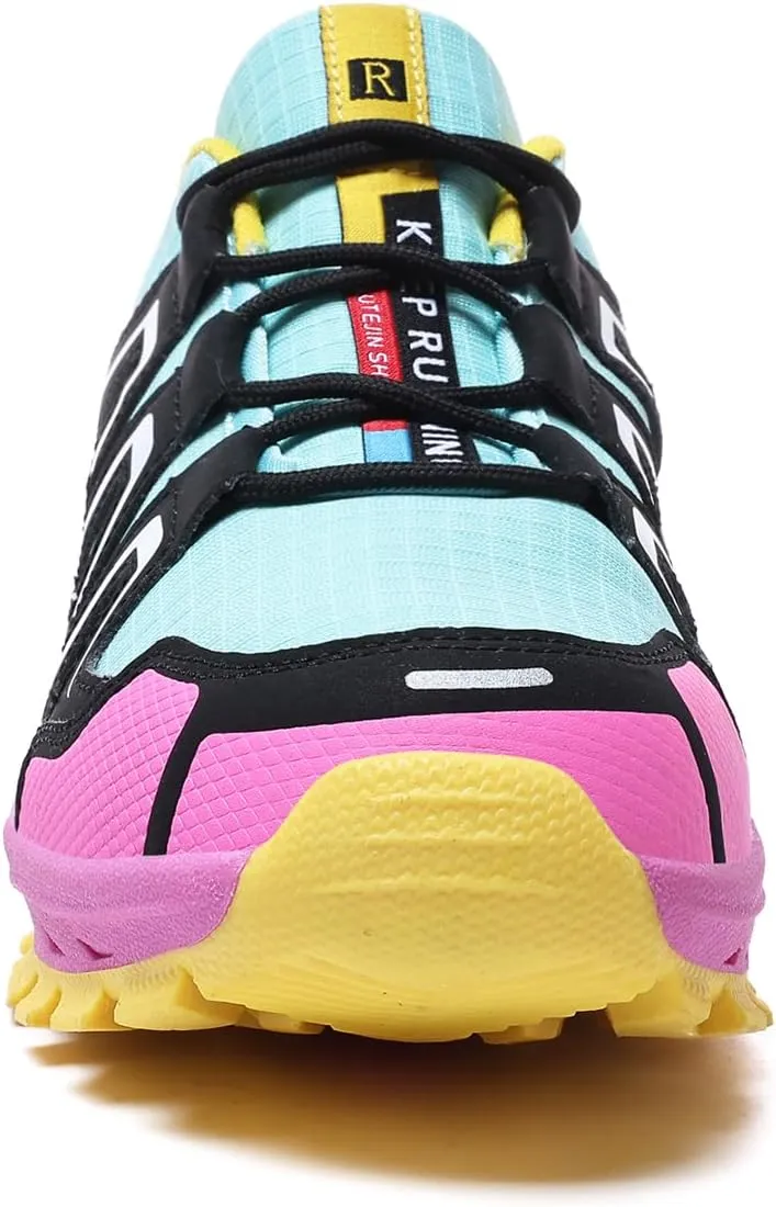 Waterproof Hiking Shoes Women Casual Lace-Up Non-Slip Lightweight Comfortable Running Tennis Fashion Sneakers for Women Walking Trekking Outdoor Shoes