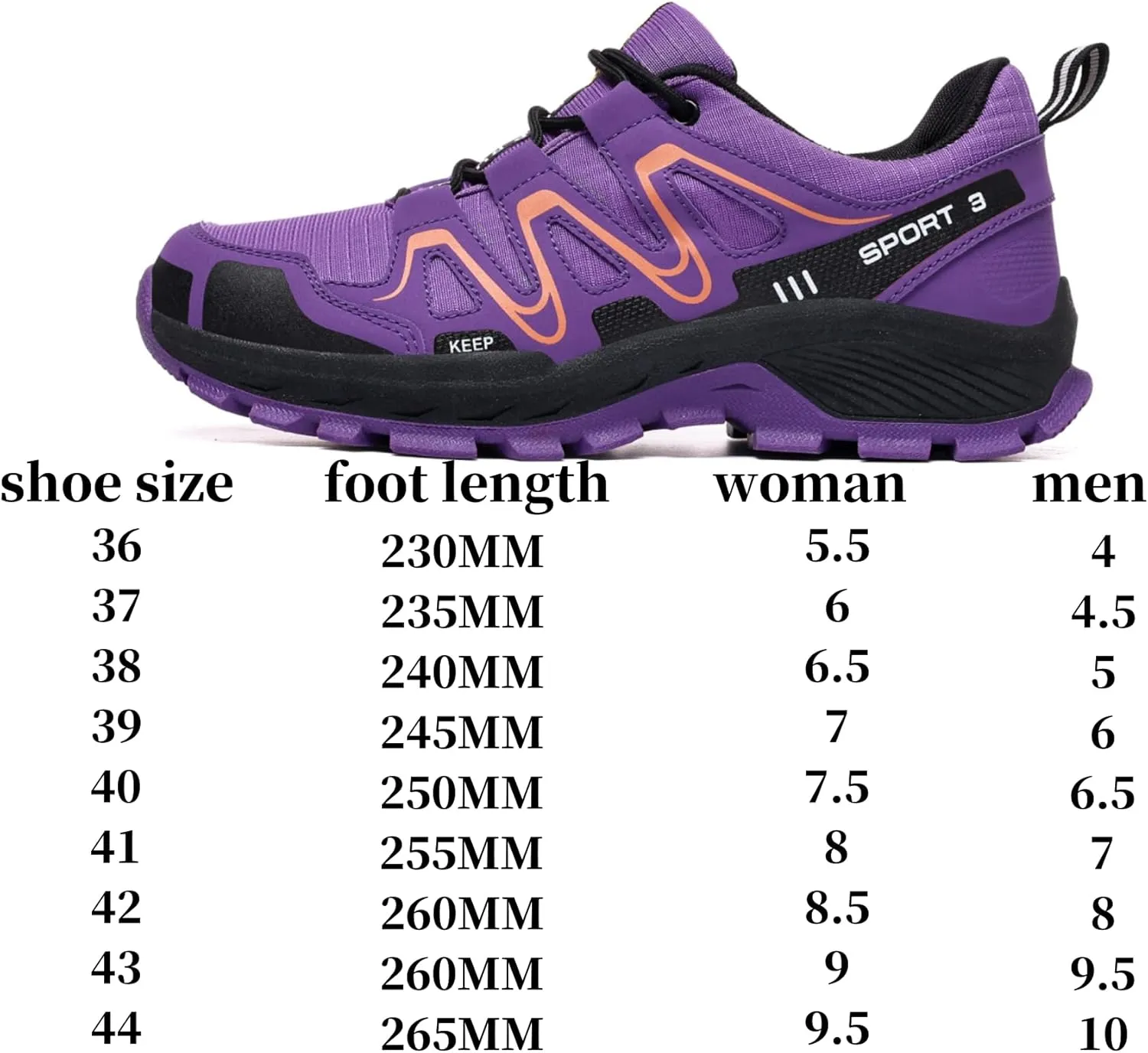 Waterproof Hiking Shoes Women Casual Lace-Up Non-Slip Lightweight Comfortable Running Tennis Fashion Sneakers for Women Walking Trekking Outdoor Shoes