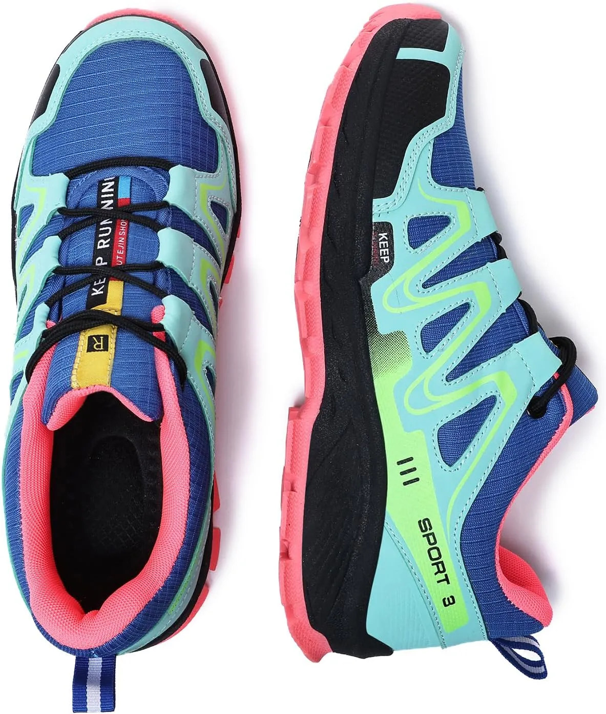 Waterproof Hiking Shoes Women Comfortable Lightweight Non-Slip Trekking Boots Fashion Walking Shoes for Women Tennis Outdoor Sneakers