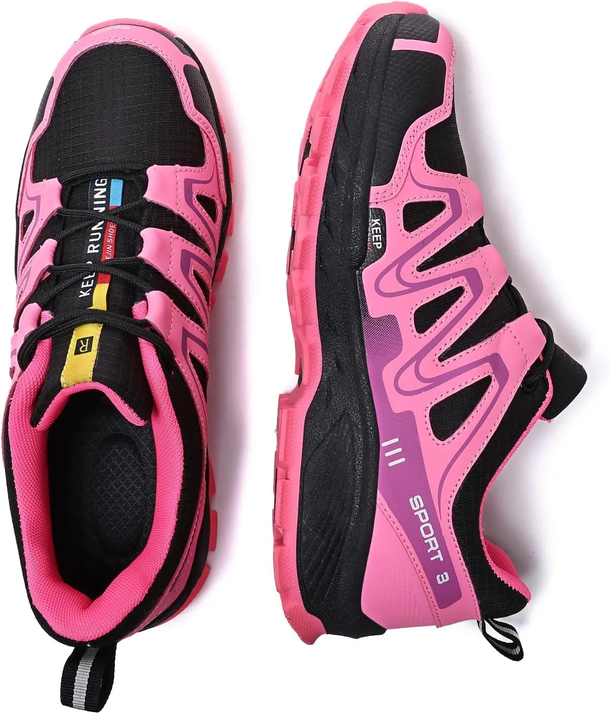 Waterproof Hiking Shoes Women Comfortable Lightweight Non-Slip Trekking Boots Fashion Walking Shoes for Women Tennis Outdoor Sneakers