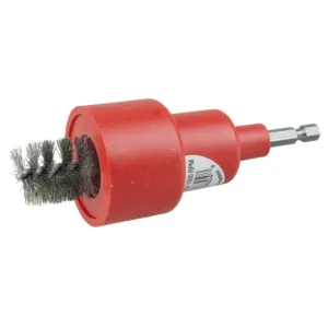 Weiler 36304 3/4" Inside Diameter, 7/8" Outside Diameter, 302 Stainless Steel Bristles, Turbo Tube Brush, Made in the USA