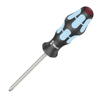 Wera 05032021001 Screwdriver: Phillips PH1 x 80mm - Stainless Steel (Lasertip)