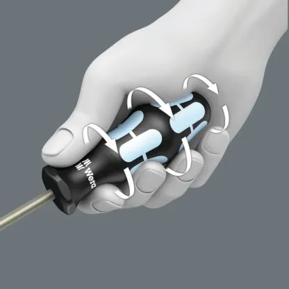 Wera 05032021001 Screwdriver: Phillips PH1 x 80mm - Stainless Steel (Lasertip)