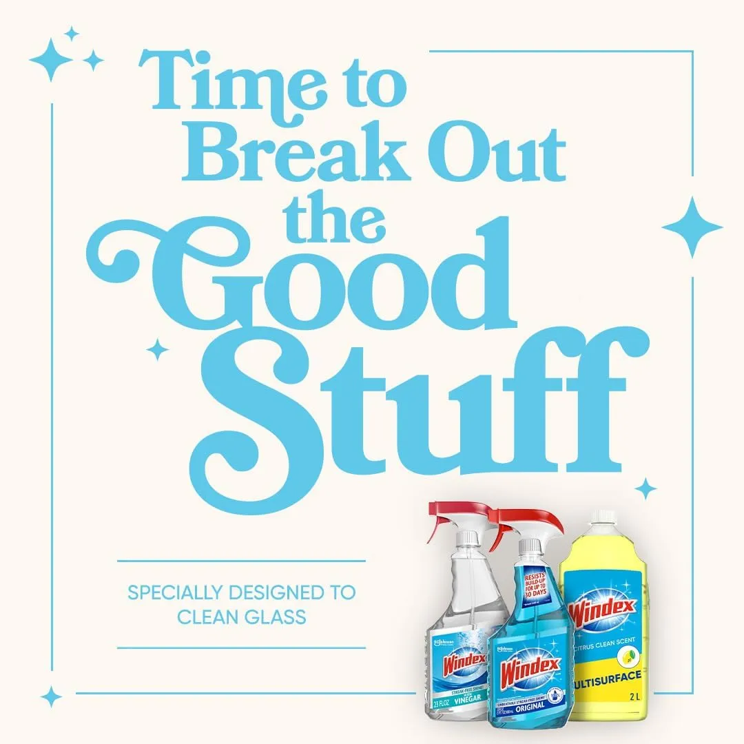Windex Multi-Surface Disinfectant Cleaner Trigger Bottle, Citrus, 32 fl oz (Pack of 4)