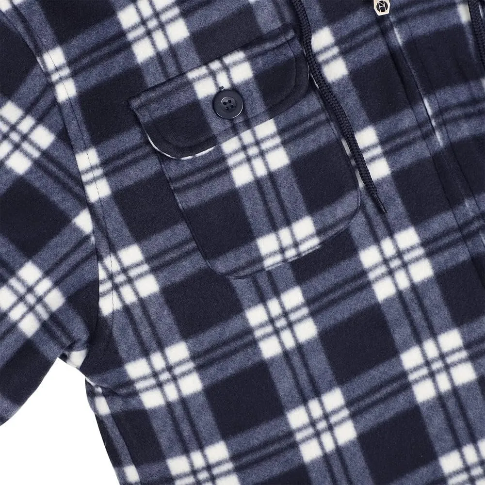 Winter Heavy Warm Sherpa Lined Fleece Plaid Flannel Jacket Men Plus Size S-5XL Big&Tall Mens Coat