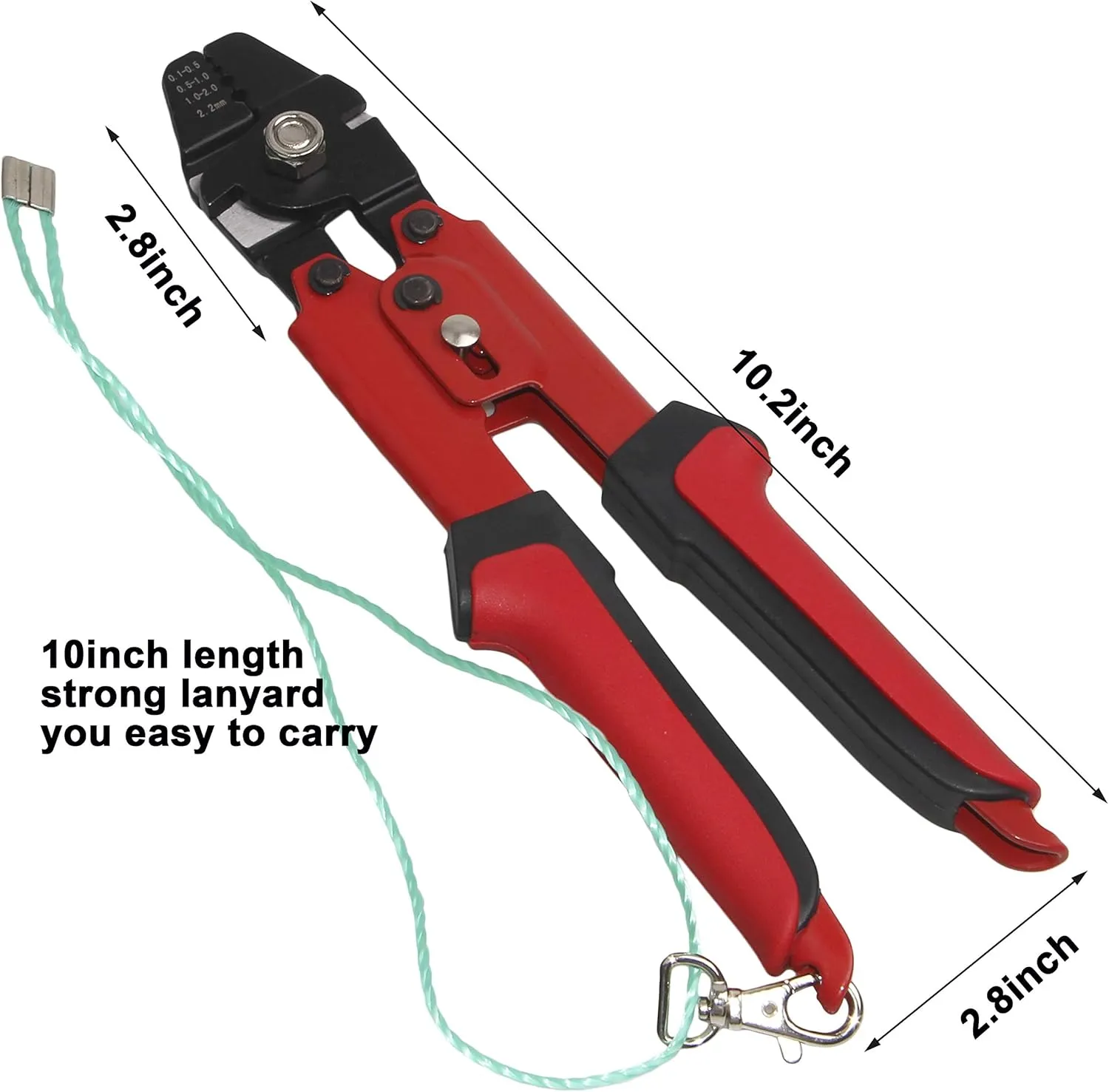 Wire Leader Rope Hand Crimping Pliers Tools Set for Copper and Aluminum Oval Sleeves and Stop Sleeves From 0.1mm to 2.2mm