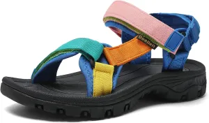 Women's Hiking Sport Sandals Water Outdoor Athletic Shoes With Arch Support Adjustable Beach Shoes