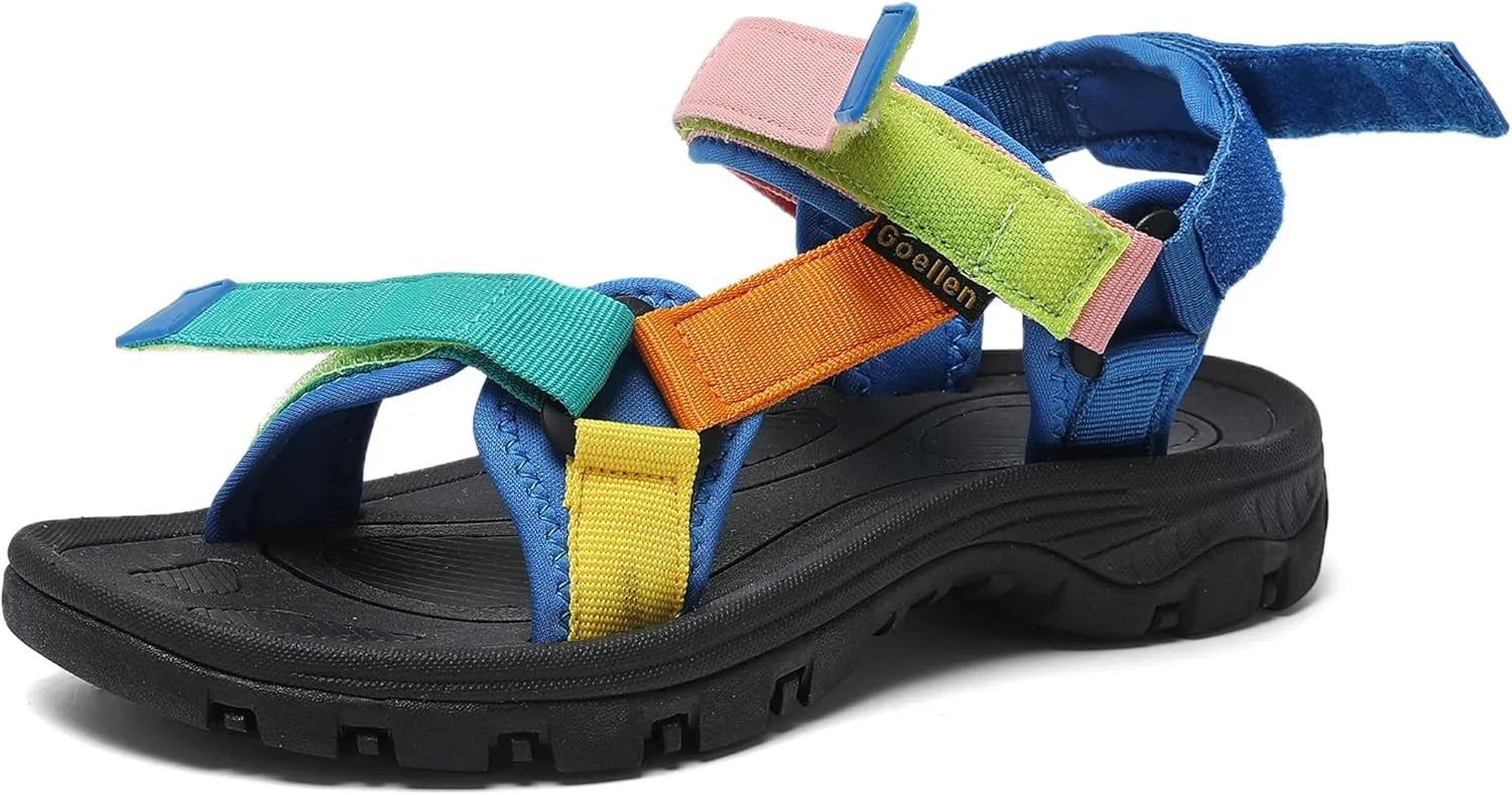 Women's Hiking Sport Sandals Water Outdoor Athletic Shoes With Arch Support Adjustable Beach Shoes