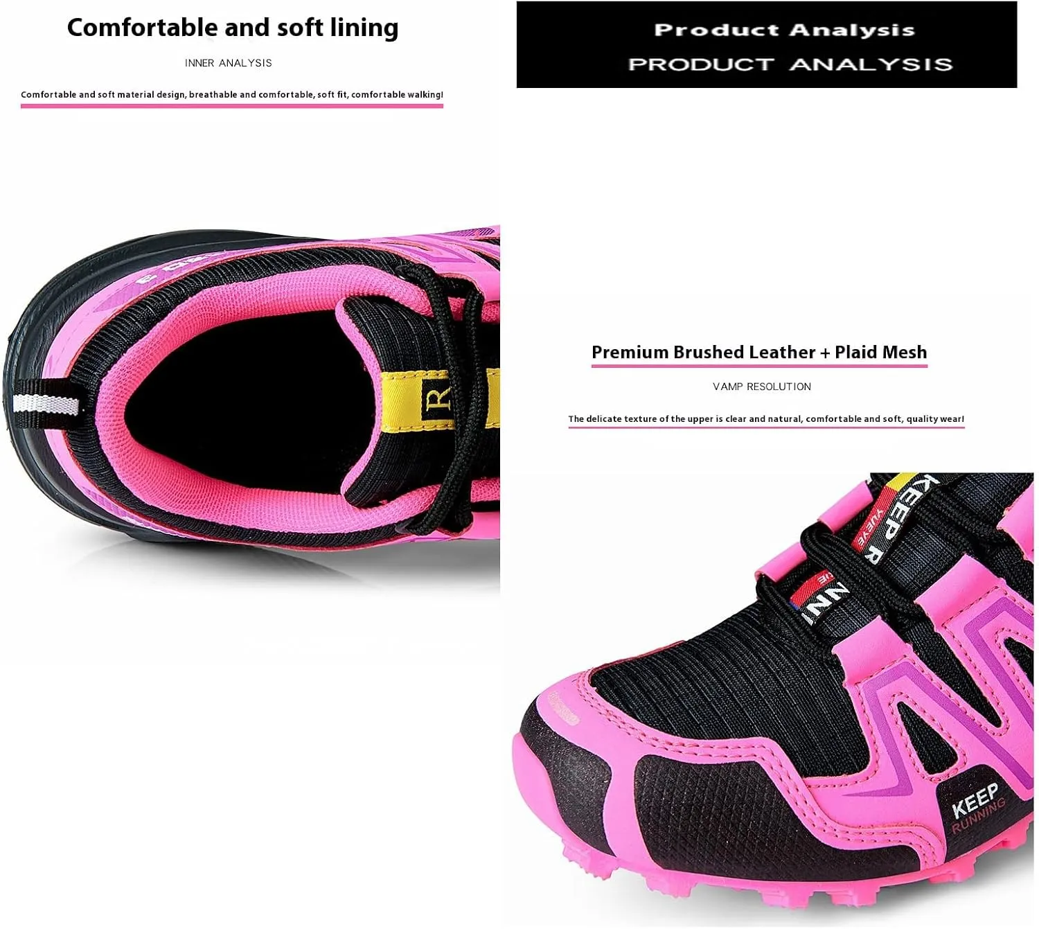 Women's/Men's Hike Balance Shoes-Hike Balance Orthopedic Sneakers for Running Camping-Comfortable Breathable Non-Slip Slip
