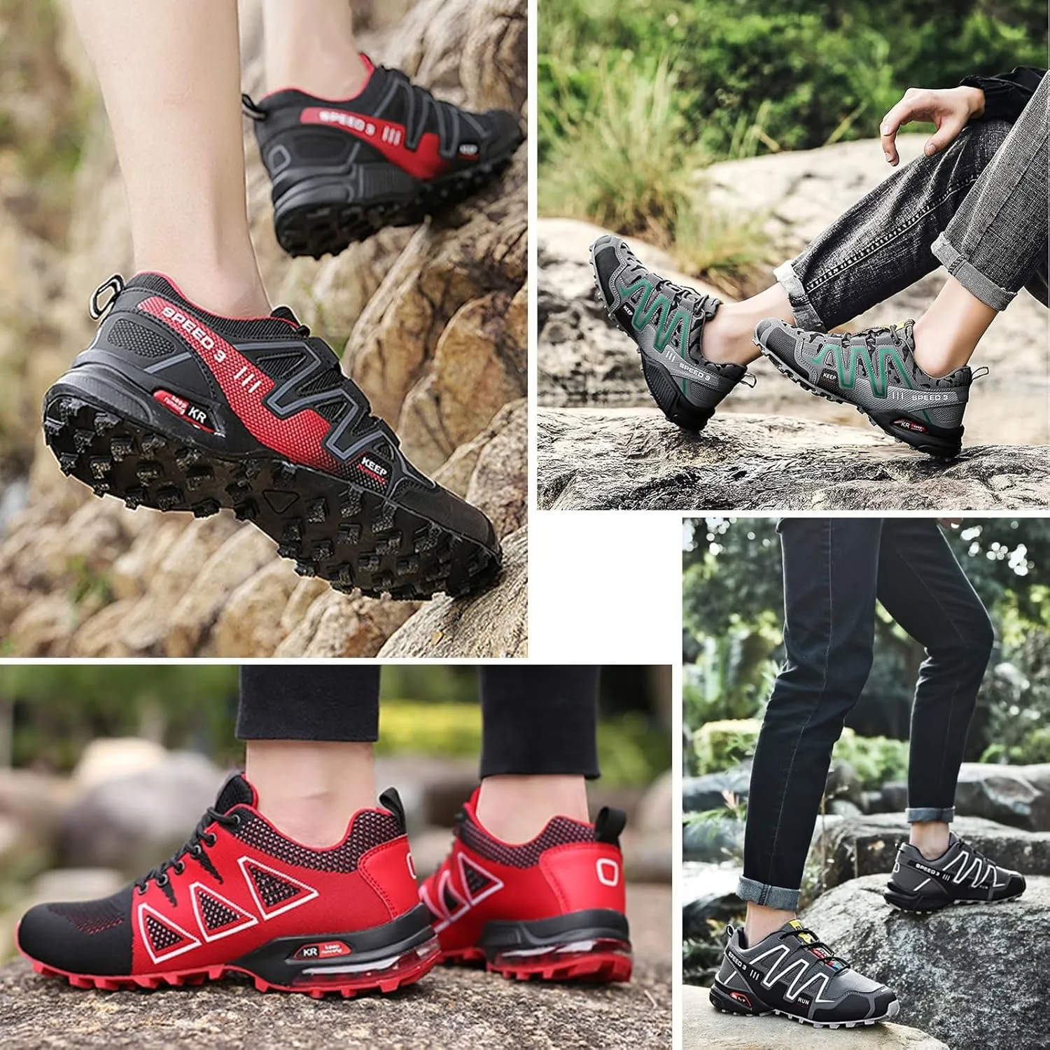Women's/Men's Hike Balance Shoes-Hike Balance Orthopedic Sneakers for Running Camping-Comfortable Breathable Non-Slip Slip