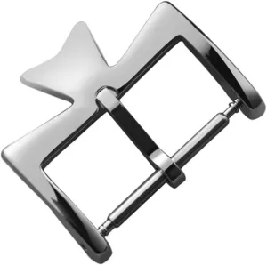 Wscebck Stainless Steel Watch Clasp for VC Vacheron Watch Strap Buckles Constantin Silvery Golden Rose Gold Metal Pin Clasp 16MM 18MM (Color : Silver, Size : 20mm)