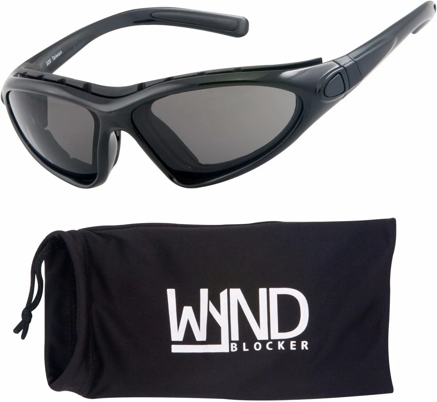 WYND Blocker Vert Motorcycle & Boating Sports Wrap Around Polarized Sunglasses
