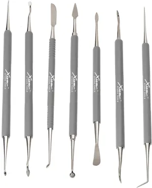 Xiem Tools USA Precision Stainless Steel Sgrafitto Detailing Tool Set, Professional Series, 7 pieces (PSTS7SD-10082)