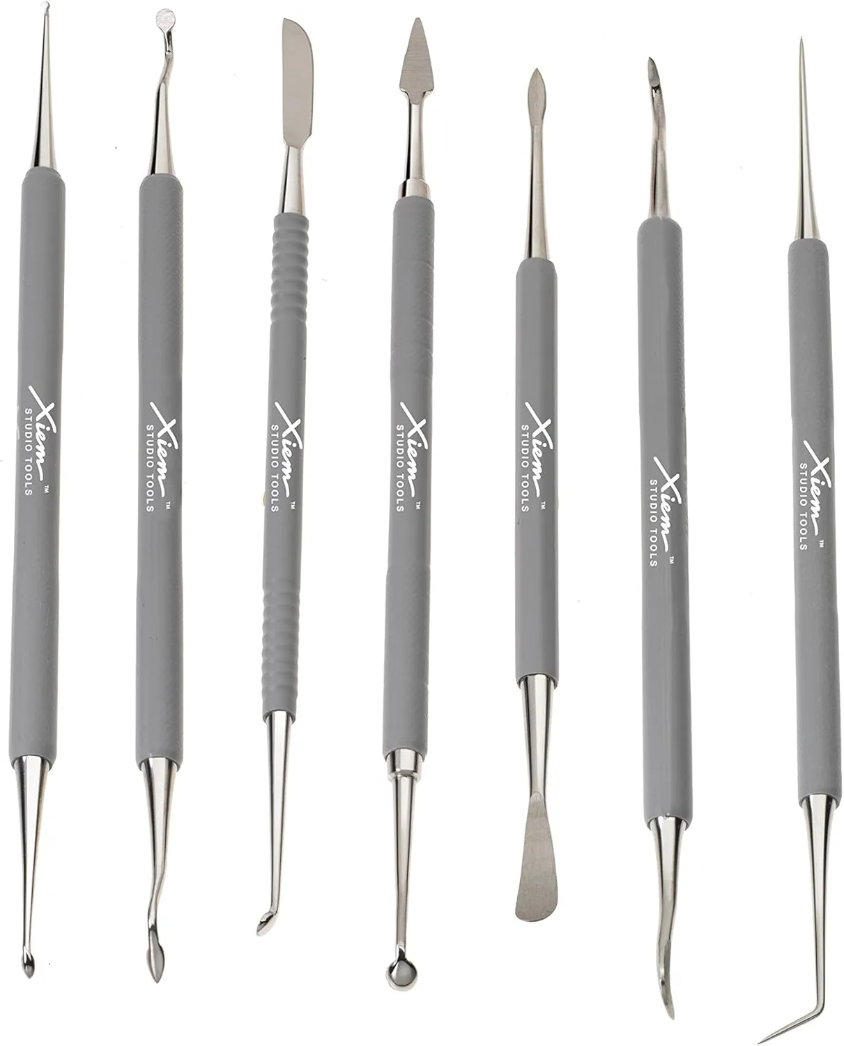 Xiem Tools USA Precision Stainless Steel Sgrafitto Detailing Tool Set, Professional Series, 7 pieces (PSTS7SD-10082)