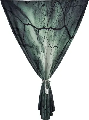 XISUNYA Anywhere Portable Blackout Curtain, Horror Door Window Curtains, Magical Fantasy Forest Top Fairy Autumn Print Bedroom Blackout Curtains,26W x40L Inch, for Kitchen Bathroom Living Room