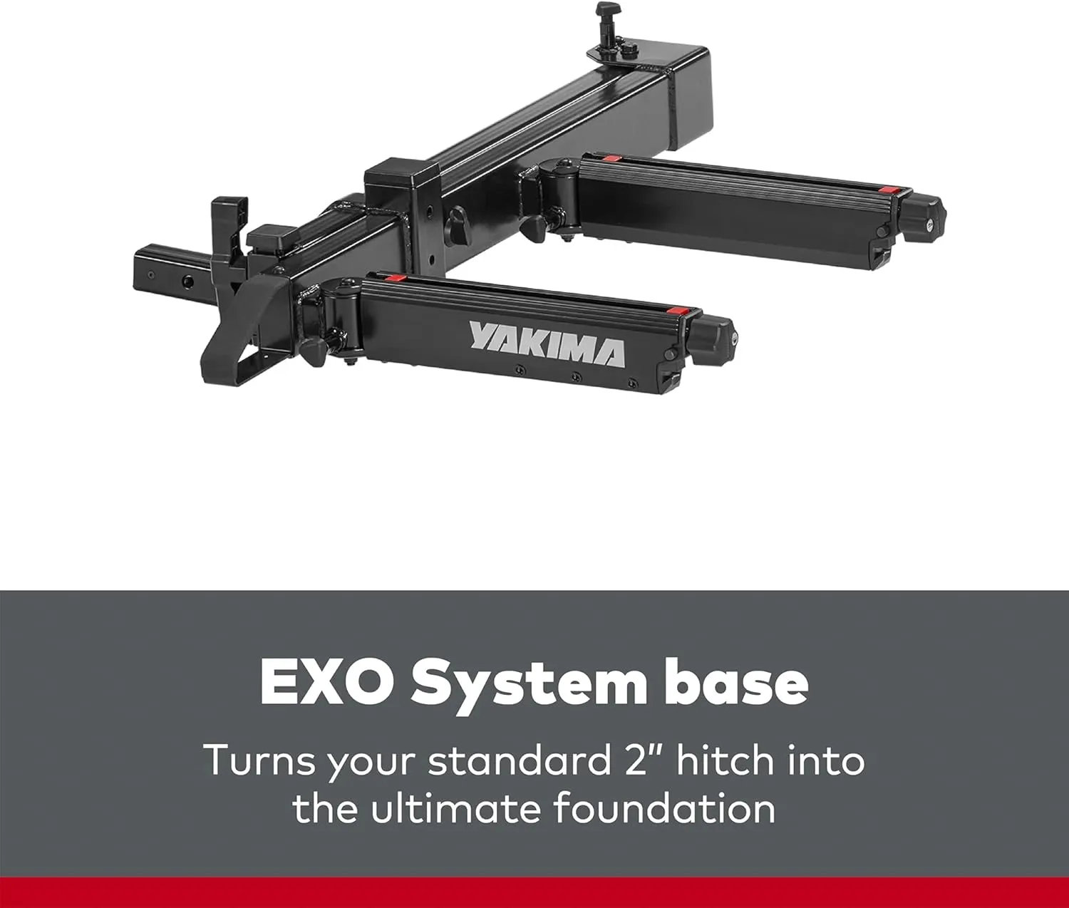 Yakima Swing Rack, Hitch Cargo System w/Accessory Arm & Locks, EXO SwingBase, 2 in, Black