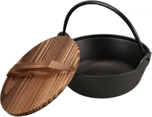 YARNOW Cast Soup Pot Camping Cookware Japanese Style Outdoor Cooking Equipment