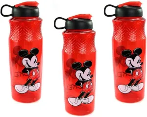 Zak Designs [3-Pack Disney Mickey Mouse 90th Anniversary 30oz Sullivan Sports Water Bottle, BPA-Free