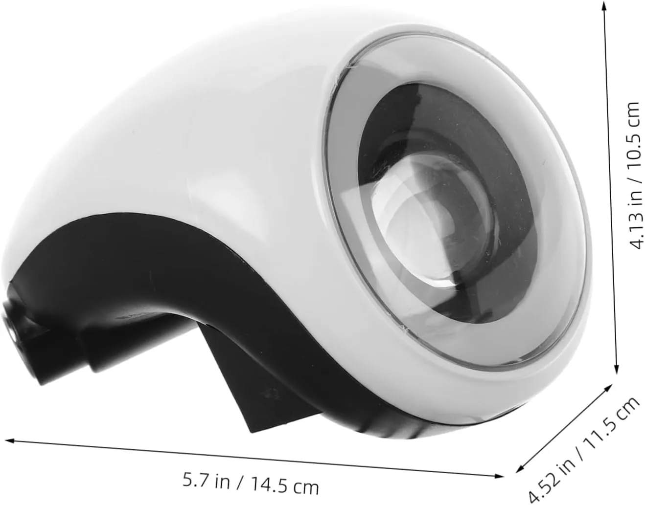 Zerodeko Electric Scooter Front Light Headlight with Battery Display Horn High Brightness Illumination Compatible with Electric Bikes Durable Design